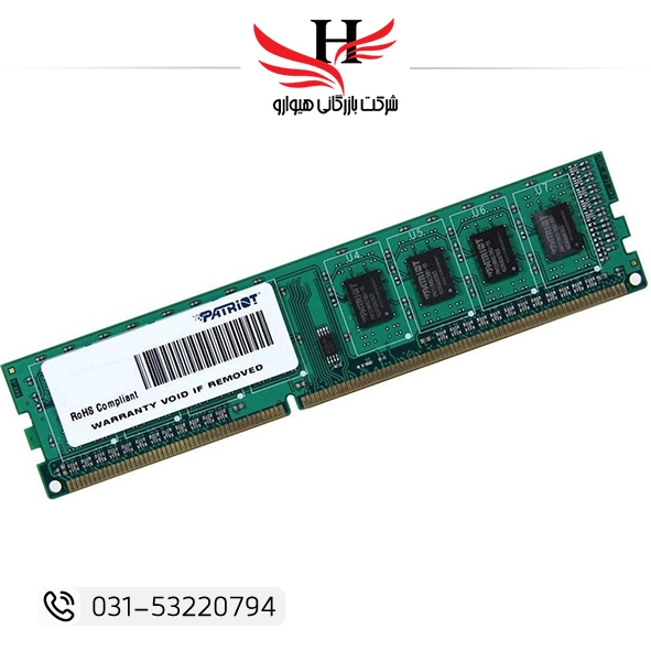 رم کامپیوتر استوک هیت‌سینک‌دار PATRIOT PC2-6400 ظرفیت 1 گیگابایت DDR2 مناسب کامپیوتر دسکتاپ